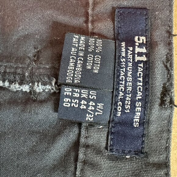 5.11 Tactical Mens Cargo Pants CKH RN109614 CA04719 Multiple Pockets Waist 44 - Picture 7 of 10